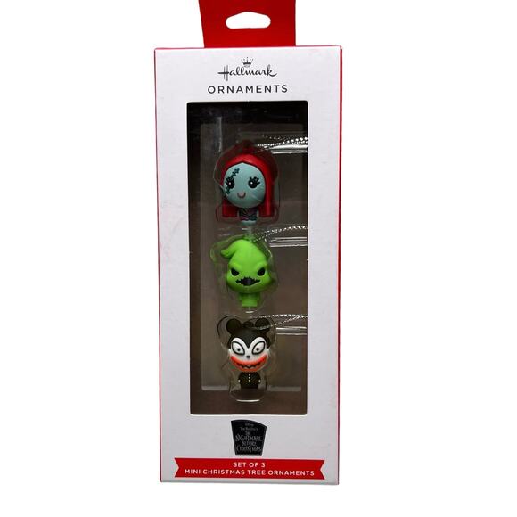 Disney Nightmare Before Christmas Sally Oogie Boogie Hallmark Mini Ornaments Set - Picture 1 of 2